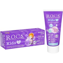 Kids 4-7 Yaş Florürsüz Diş Macunu Balon Sakızı Tadında