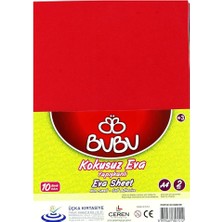BU00100 A4 Yapışkanlı Eva 10 Lu