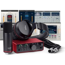 Focusrite Scarlett Solo Studio (4. Nesil) USB Ses Arabirimi ve Dalgalar Müzisyenleri 2 Paketi