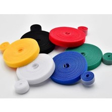 Cırt Cırt Yapışkanlı Kablo Düzenleyici, 5 Metre Kablo Düzenleme Organizer Cırt Cırt Rulo 5 Metre (1 Adet)