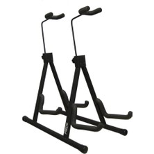 Çiftli Sap Dayamalı Gitar Sehpası Standı