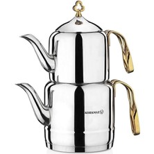 A212 Çintemani Çaydanlık Takımı Gold