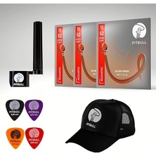 Silver Seri Akustik Gitar Teli Sag 11-52 El 3'lü Set + Şapka, Tel Sihirbazı, Pena Hediyeli Sag 11-52 El 3p Ssc