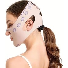 Yüz Şekillendirici Maske, V Çene Sıkılaştırıcı Band, Yüz ve Boyun Incelten Maske, Ten Rengi