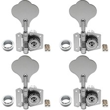 4 Adet Bas Akort Cihazı 4'ü 1 Arada Açık Kafa Tel Akort Anahtarı Burgu Akort Cihazı Elektrik Bas Gitar Için (Sol)