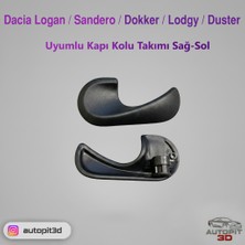 AutoPit 3D Dacia Logan / Sandero / Dokker / Lodgy / Duster Uyumlu – Kapı Kolu Takımı Sağ / Sol