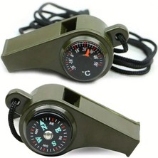 3 In 1 Pusulalı Termometreli Acil Durum Düdüğü