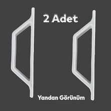 Pimapen Pvc Pencere Kapı Sineklik Kolu Plastik D Tutucu Tutamağı 2 Adet