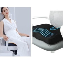 Ortopedik Oturma Minderi Visko Cocix Elastik Minder Basur Hemoroid Minderi Oturma Simidi Yastığı Dik Duruş Minderi