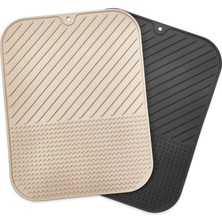 Silikon Kaydırmaz Mutfak Için Bulaşık Matı, Çok Amaçlı Kurutmalık 36X28CM