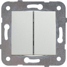 Novella Met Beyaz Komütatör Mekanizma+Düğme Kapak Çabuk Bağlanti Çarpma Karşıtı Çocuk Korumalı