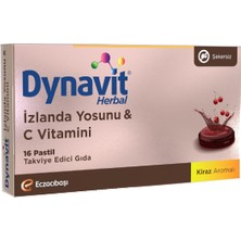 Herbal Izlanda Yosunu & C Vitamini 16 Pastil - Izlanda Yosunu, C Vitamini, Sinirliot Ekstresi