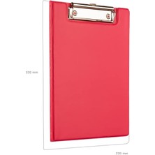 333K A4 Pvc Kapaklı Sekreter Tablası,sekreterlik,sekreter Bloknot,a4 Kapaklı Sekreterlik,kırmızı