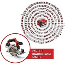 Akülü Daire Testere Te-Cs 18/150 Li-Solo Power X-Change (18 V, Li-Ion, Ø150 x Ø10 mm Testere Bıçağı, Aletsiz Kesim Derinliği ve Eğim Açısı Ayarı, Led'ler) - 4331220