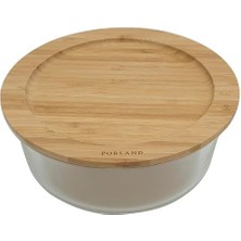 Bamboo Yuvarlak Saklama Kabı 950 Cc, Tekli