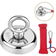 Magnet Magnet Fishing Halatlı Neodyum Pot Mıknatıs Seti, 48MM Çapında Kancalı Mıknatıs Balıkçılığı