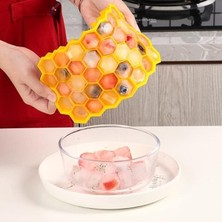 Home Pratik Petek Şeklinde Silikon Buz Kalıbı Silikon Yapışmaz Buzluk Petek Buz Küpü Asorti