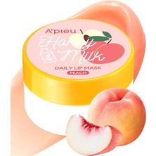Bal ve Süt Özlü Besleyici Nemlendirici Dudak Maskesi A'pıeu Honey ve Milk Daily Lip Mask, Peach