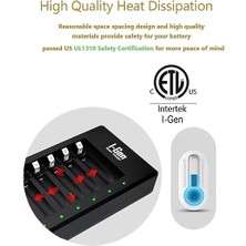 G829 8'li Pil Şarj Aleti + 8 Adet Aa Pro 2950 Mah Şarj Edilebilir Aa Şarjlı Kalem Pilli Set 1.2V Ni-Mh