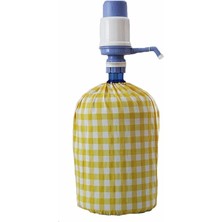 Sarı Kareli Damacana Kılıfı