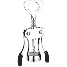 428732 Kollu Tirbuşon, Krom Kaplama Çelik, Gri