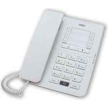 TM142 Krem TM142 Krem Kablolu Telefon Beyaz