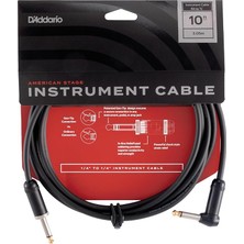 Waves D'addario High End "american Stage" Gitar Kablosu | En Sevilen Aksesuarların En Yüksek Kalitesi | Pw-Amsg-10 | 3 Metre | 1 Açılı Fiş