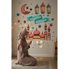Kt Grup Hoşgeldin Ramazan Cam Duvar Sticker - Hoşgeldin Ramazan Mat Görünümlü Sticker Seti