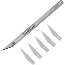 Tasarım Hobi Neşter Kretuar Bıçağı 5 Uç Yedekli Set