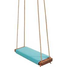 Klasik Ahşap Piknik Salıncak - Ev, Bahçe, Piknik (Turkuaz)