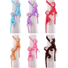 Peluş Maymun Oyuncak, Elleri Yapışabilen 70 cm Kırmızı