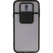 Magicool Samsung Galaxy J7 Pro / J730 Kılıf Palm Buzlu Kamera Sürgülü Silikon - Siyah