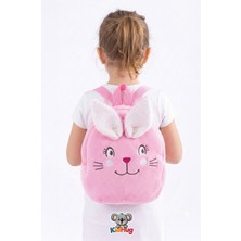 Kidhug Tavşan Peluş Kız Çocuk Çantası Premium [tavşo] Nakışlı At Tüyü Kumaş Çocuk Çantası |0-8 Yaş|