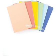 Colors A4 60 Yaprak Kareli Defter 3'lü Paket, Mor, Yeşil, Sarı