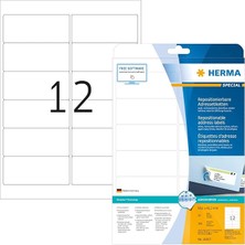 10017 Adres Çıkartması, Dın A4, Çıkarılabilir 99,1 x 42,3 Mm, 25 Yaprak, Kağıt, Mat Kendinden Yapışkanlı, 300 Yapışkan Etiket, Beyaz