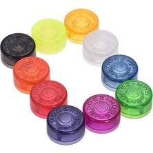 10 Adet Ayak Pedalı Topper Koruyucu Renkli Plastik Tamponlar Gitar Efekt Pedalı (Rastgele Renk Teslimatı)