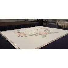 İstanbul Baskı Merkezi Düğün - Söz - Nişan ve Kına Gecesi Pist Yer Kaplama Dans Pisti Vinil Branda Kaplama