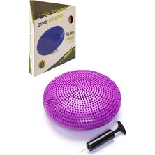 Pompalı Denge Yastığı Balance Disk Denge Pedi 33CM Mor