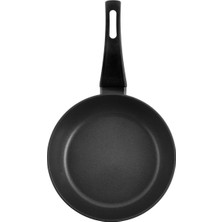 Cervinia Diamond Yapışmaz Tava, Yüksek, Alüminyum, Siyah 24 cm