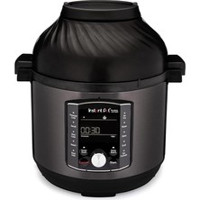 Pot Pro Crisp ve Airfryer, 11'i 1 Arada Elektrikli Çok Amaçlı Pişirici - Sıcak Hava Fritözü, Siyah Paslanmaz Çelik, 1500 W, 7,6 L