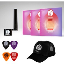 Venüs Seri Hard Tansiyon Klasik Gitar Teli 3'lü Set + Şapka,tel Sihirbazı,pena Hediyeli Vcg Ht 3p Ssc