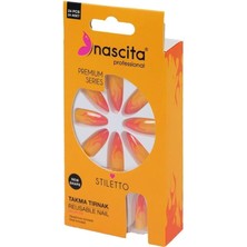 24'lü Stiletto Renkli Takma Tırnak - 185