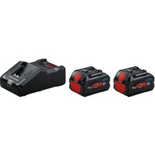 Professional 18V Procore Akü Şarj Cihazı Seti (2 x Procore 8.0 Ah; Gal 18V-160; Modul)
