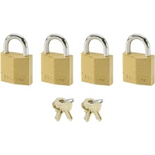 Lock Küçük Asma Kilit Seti [anahtar] [4'lü Paket] [aile Paketi] [eşzamanlı Kilitleme] 120EURQNOP - Sırt Çantaları, Bavullar, Bilgisayar Çantaları ve Daha Fazlası Için Harika