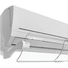 Plus - Bölünmüş Klimalar Için Uygun Ayarlanabilir Ac Hava Deflektörü. Soğutma ve Isıtma Sirkülasyonunu Geliştirin - Havalandırma Uzunluğu (60 Ila 110 Cm)