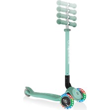 3 Wheels Primo Katlanabilir Plus Lights Scooter Jr 439-206 Scooter Gençler, Üniseks, Yeşil, Tek Beden