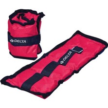 El Ayak Bilek Kas Güçlendirici Ağırlık Seti,2 x 1 Kg,fuşya