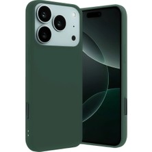 Magicool Apple Iphone 17 Pro Nano Içi Kadife Silikon - Koyu Yeşil