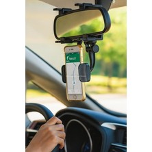 Dikiz Aynası Üzerine Takılan, 360° Döner Ayarlı, Evrensel Araç Telefon Tutucu, Katlanabilir Ayarlanabilir Cep Telefonu Standı, Dayanıklı Abs Malzeme, Şık Tasarım, Navigasyon ve Güvenli Sürüş