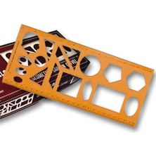 Geometrik Şablon Cetvel 25 Cm.